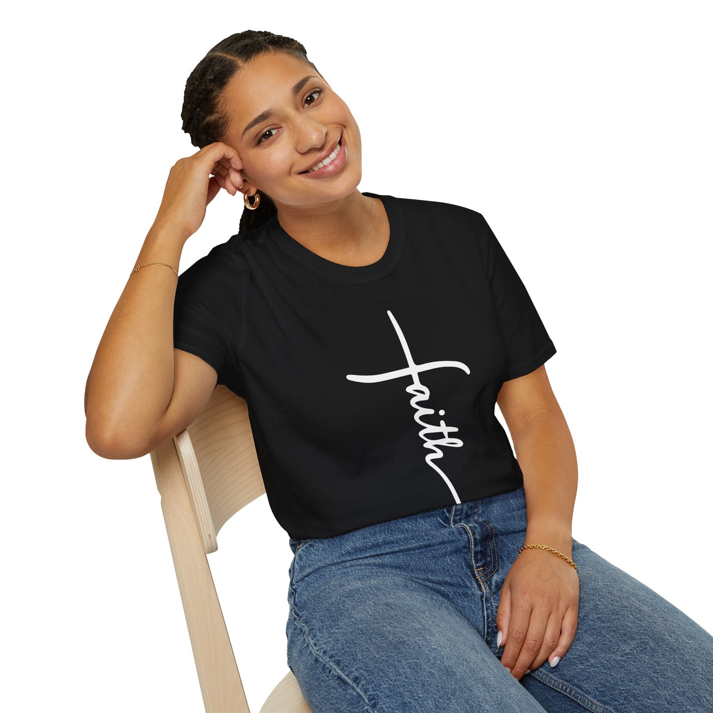 Faith Cross Unisex Softstyle T-Shirt