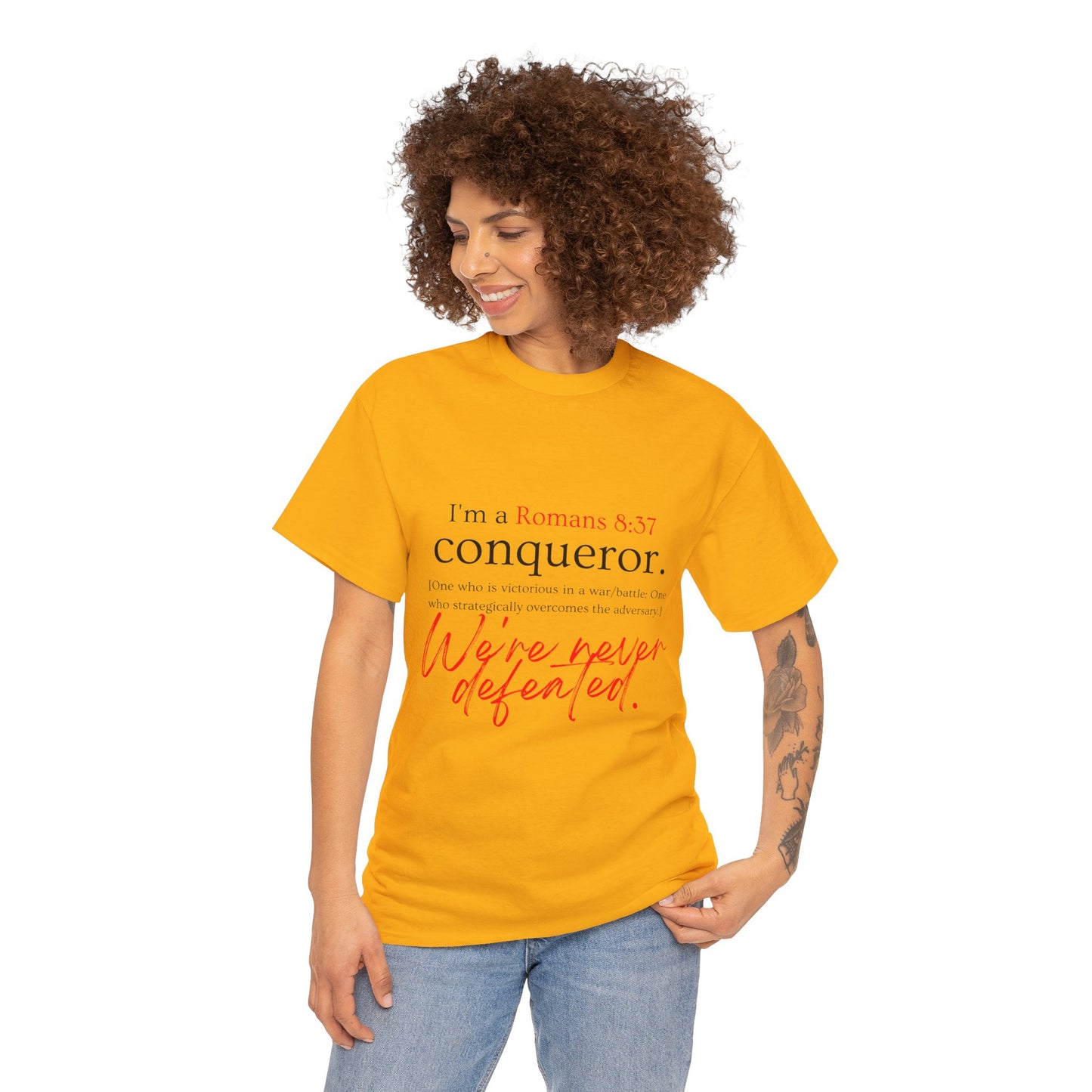 More than a Conqueror Unisex Heavy Cotton Tee