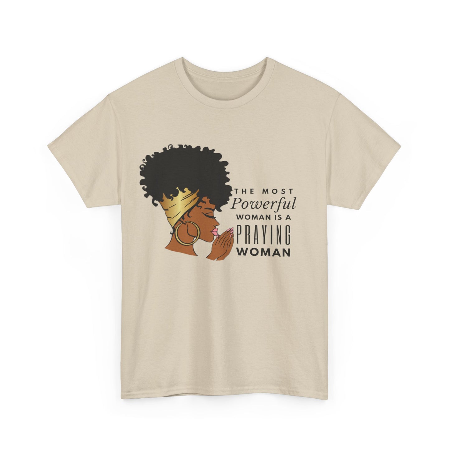 Praying Woman Unisex Heavy Cotton Tee