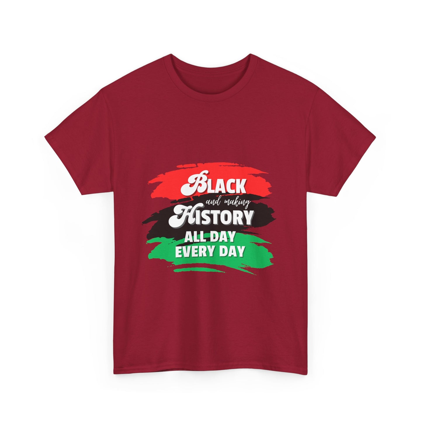 Black History Celebration Unisex Heavy Cotton Tee - All Day Every Day