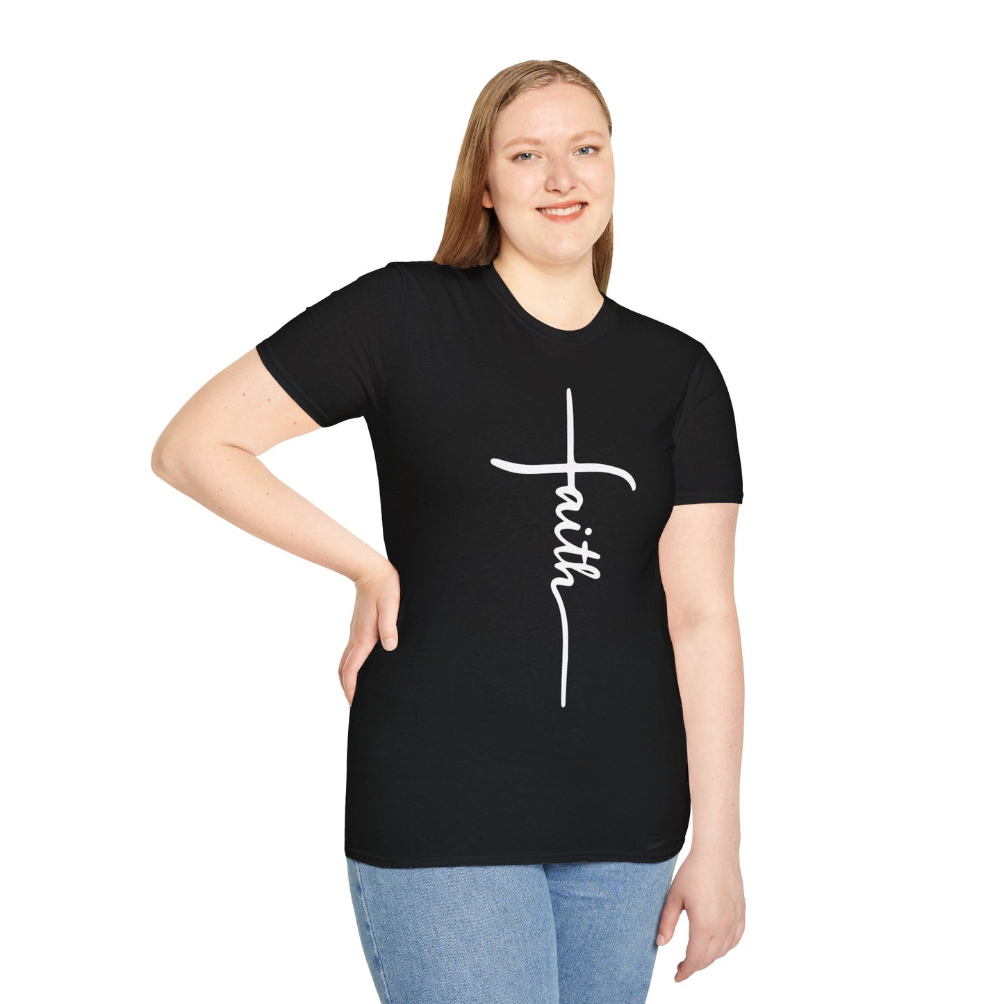 Faith Cross Unisex Softstyle T-Shirt