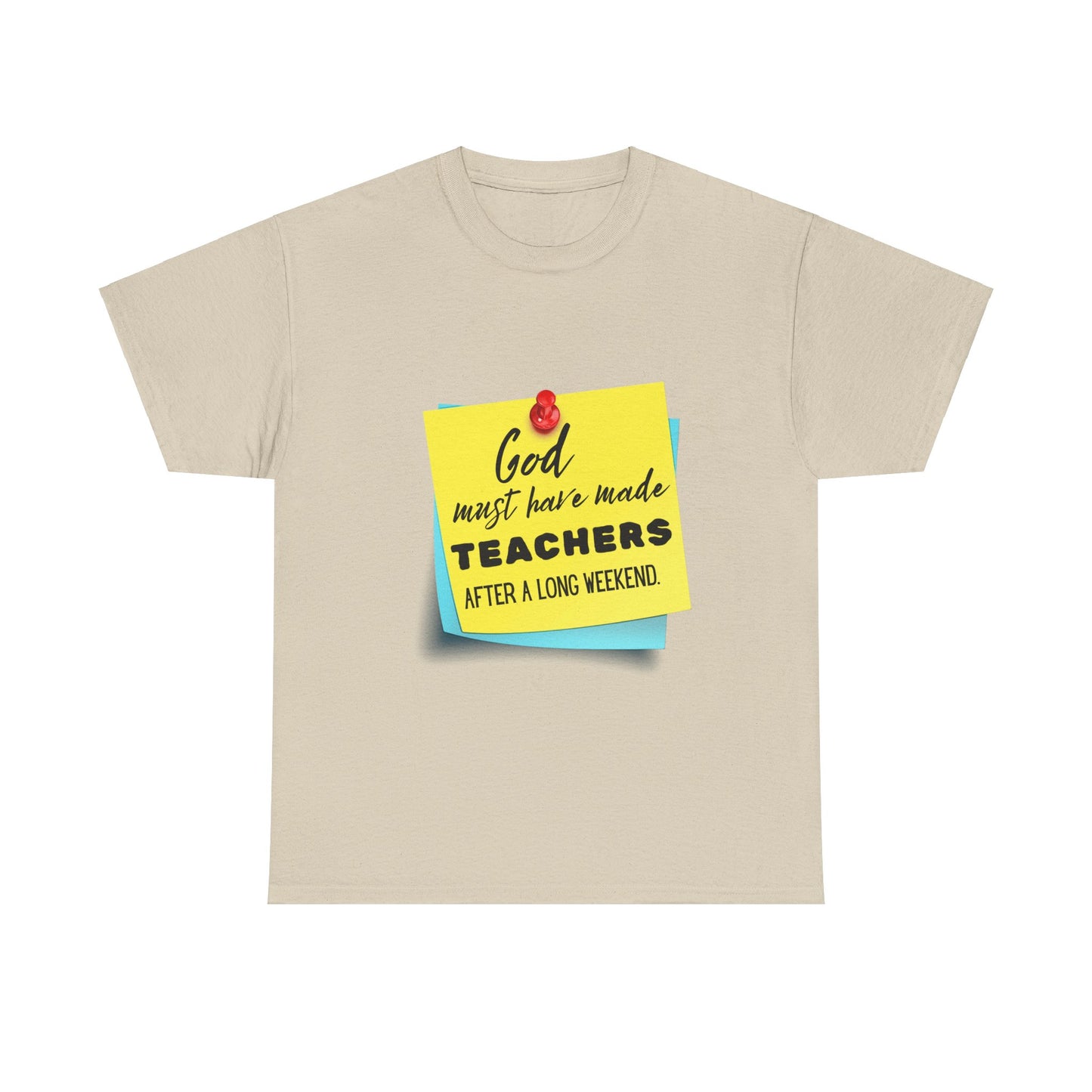 Teacher Series - God Made Teachers Unisex Heavy Cotton Tee