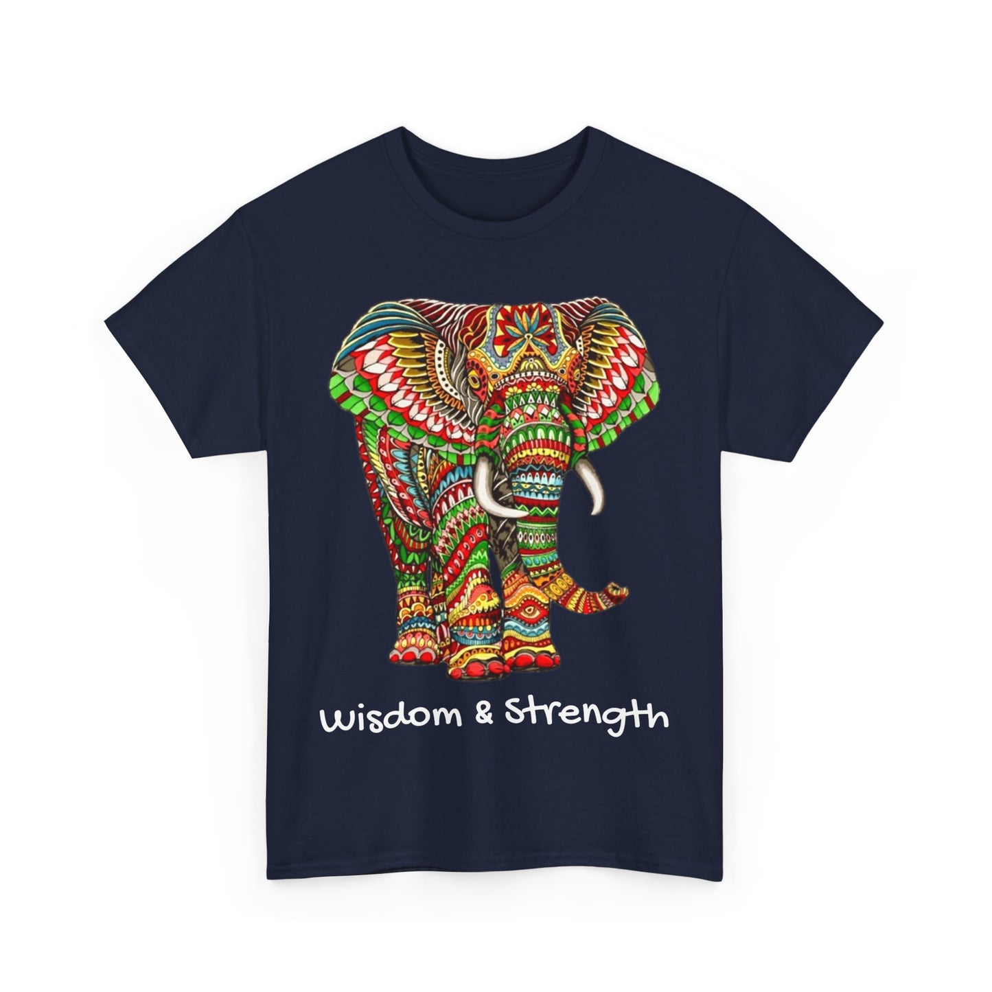 Colored Elephant Unisex Heavy Cotton Tee