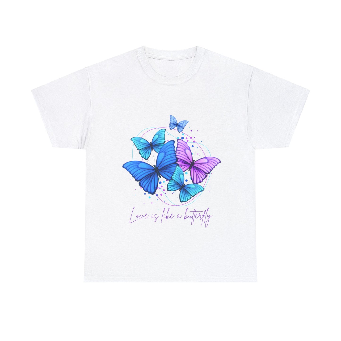 Love is Like a Butterfly Unisex Heavy Cotton Tee