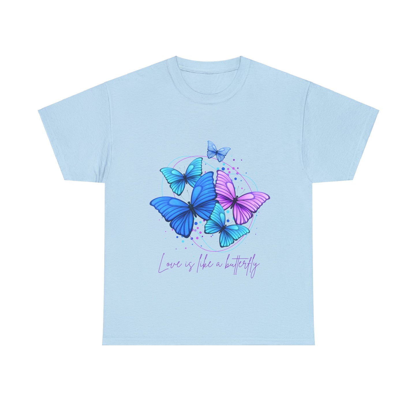 Love is Like a Butterfly Unisex Heavy Cotton Tee