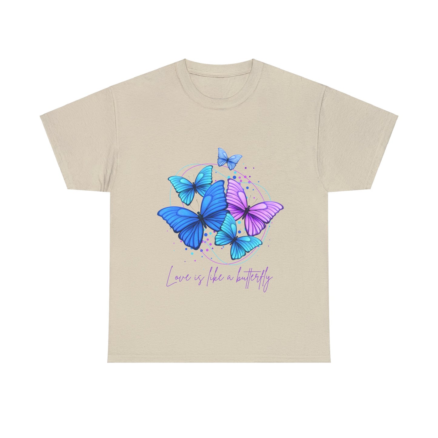 Love is Like a Butterfly Unisex Heavy Cotton Tee