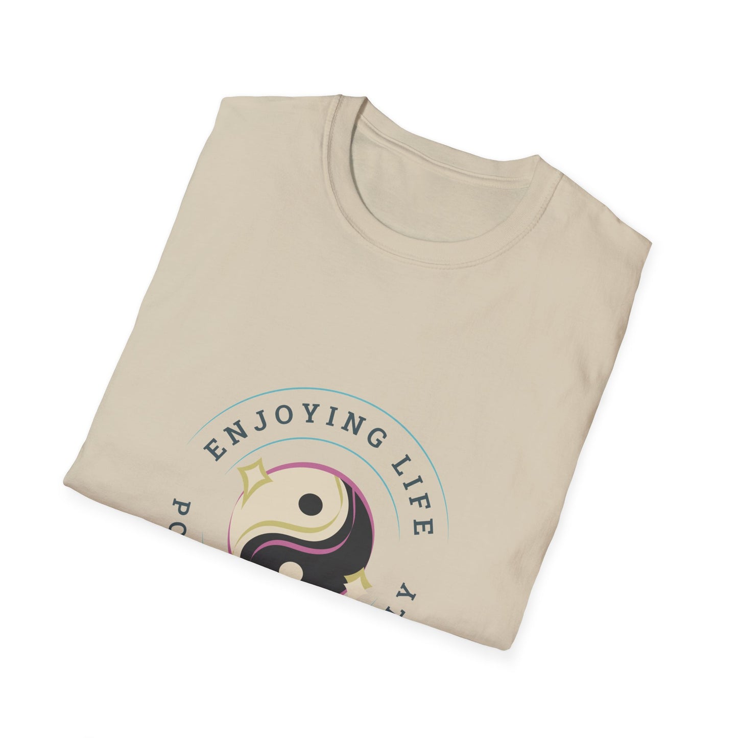 Positive Vibes Unisex Softstyle T-Shirt - Enjoying Life & Stay Positive Design
