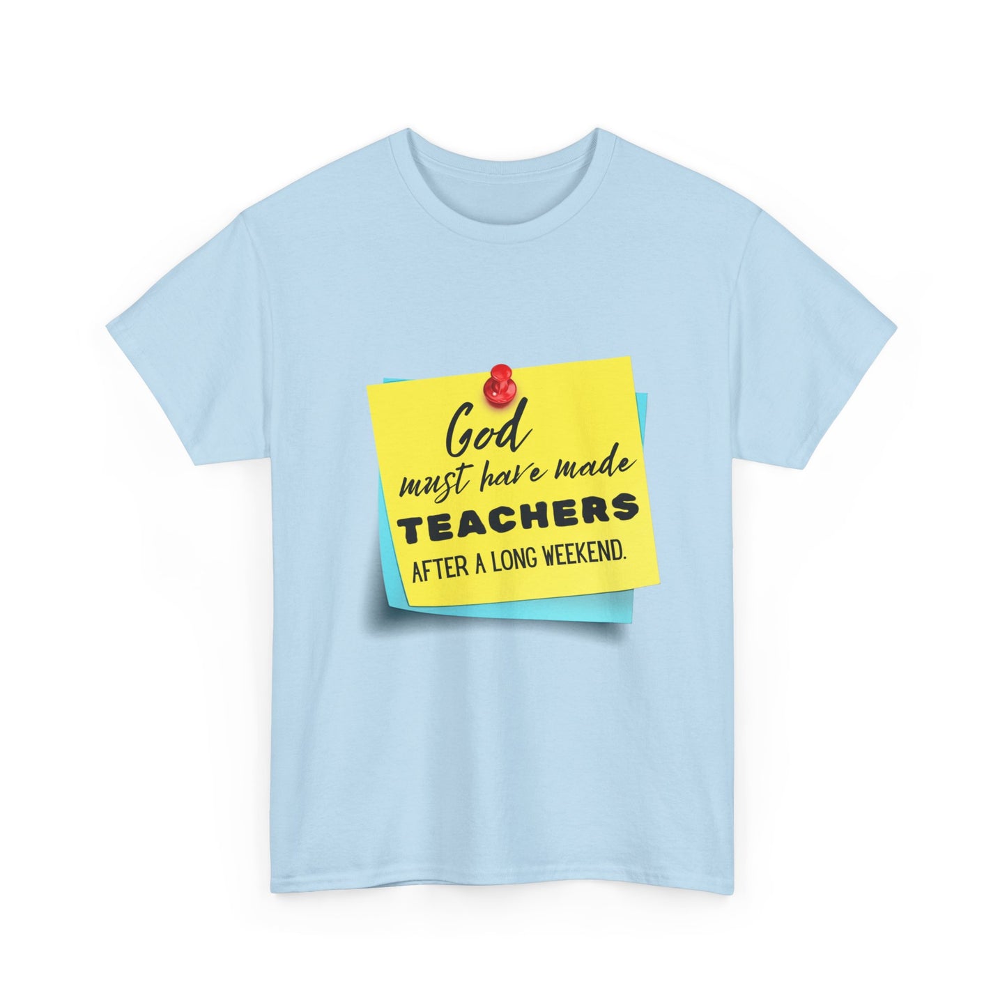 Teacher Series - God Made Teachers Unisex Heavy Cotton Tee