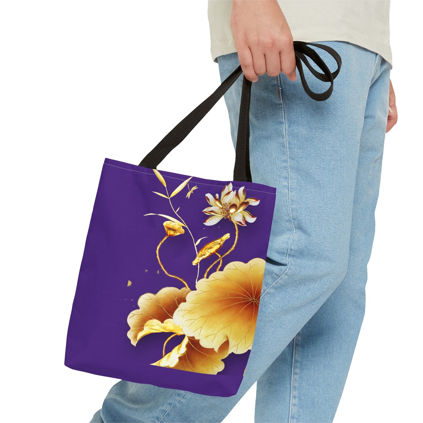 Golden Flower Tote Bag (AOP)