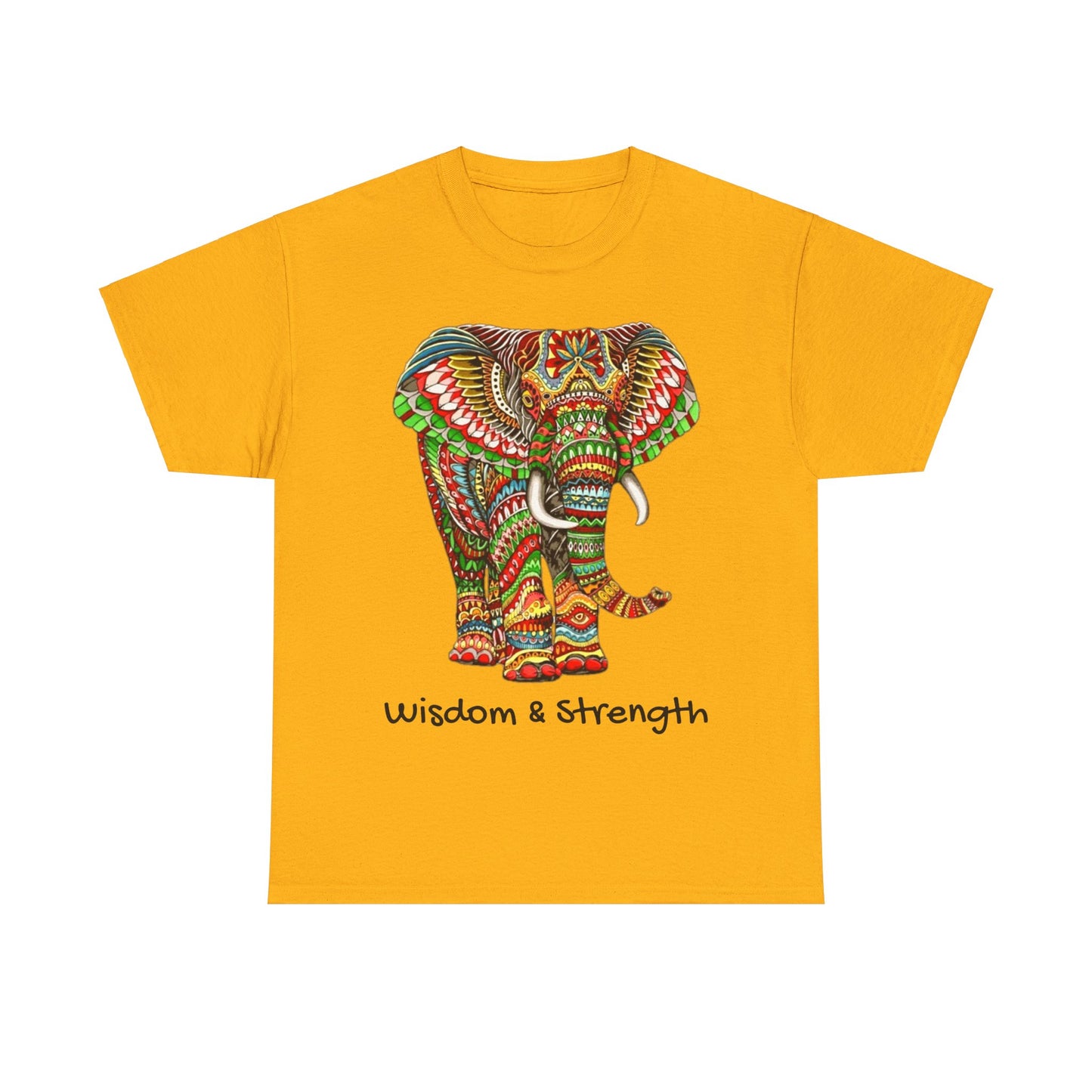 Colored Elephant Unisex Heavy Cotton Tee