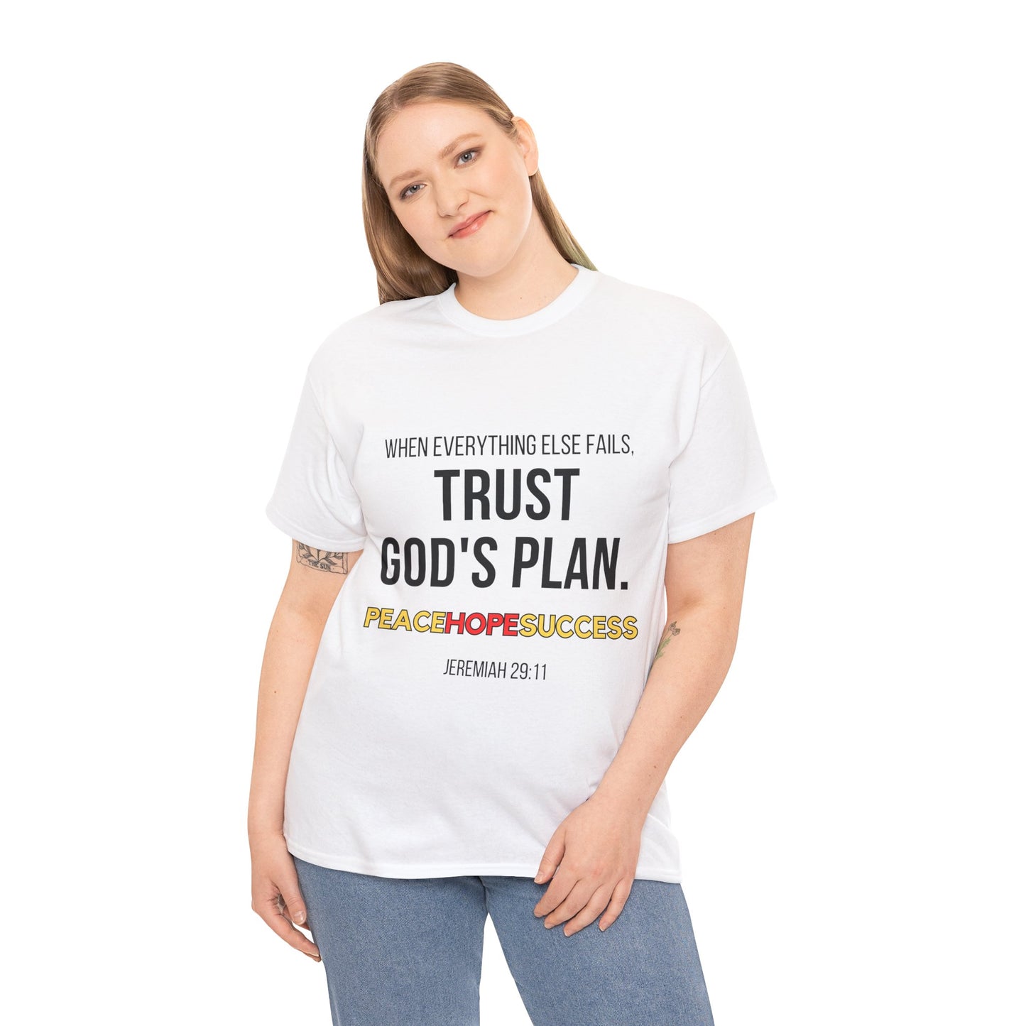 Trust God's Plan Unisex Heavy Cotton Tee