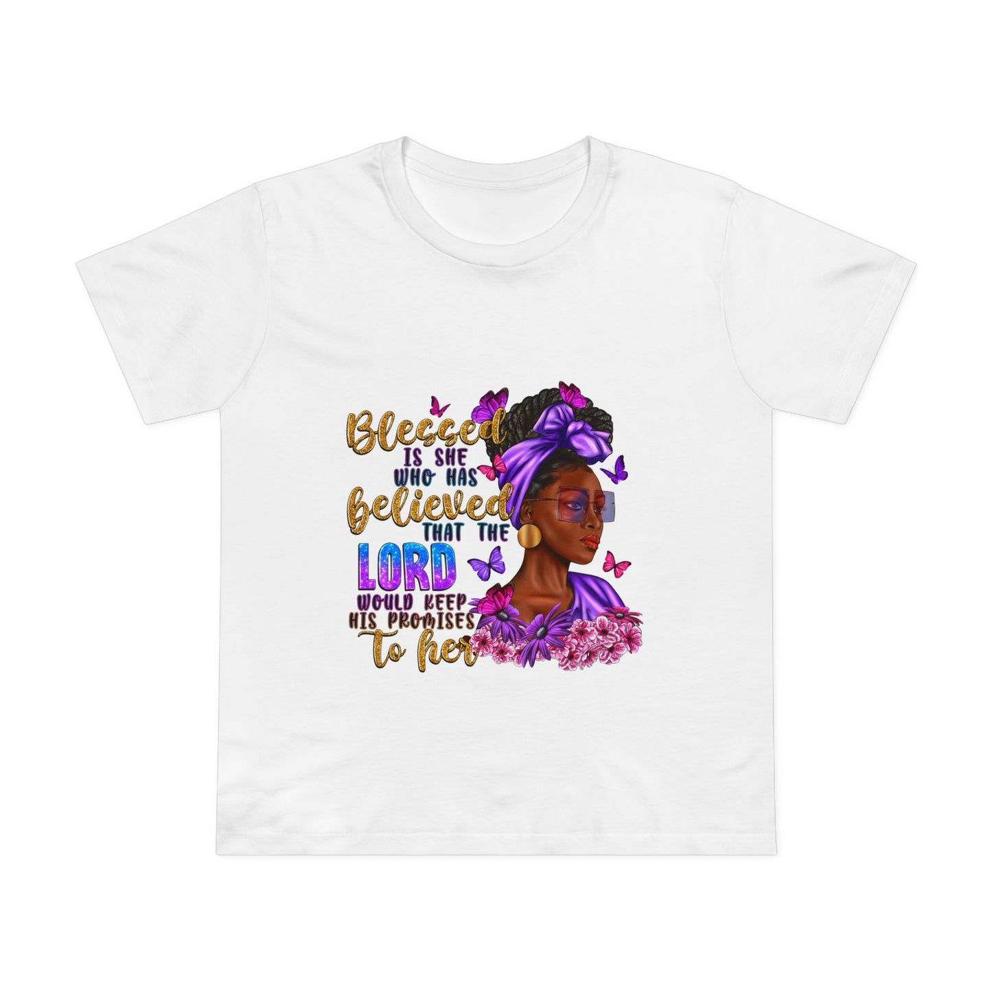 Inspirational Women’s Maple Tee - Blessed is She Design