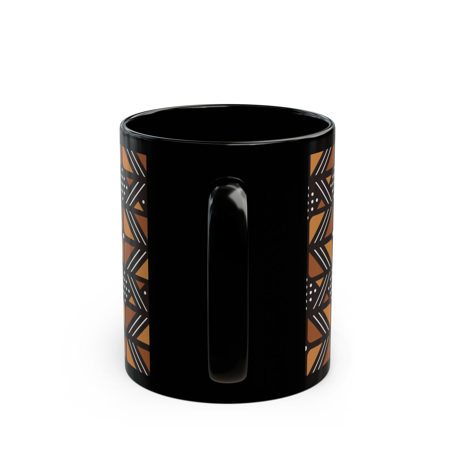 Kente Print Black Mug (11oz, 15oz)