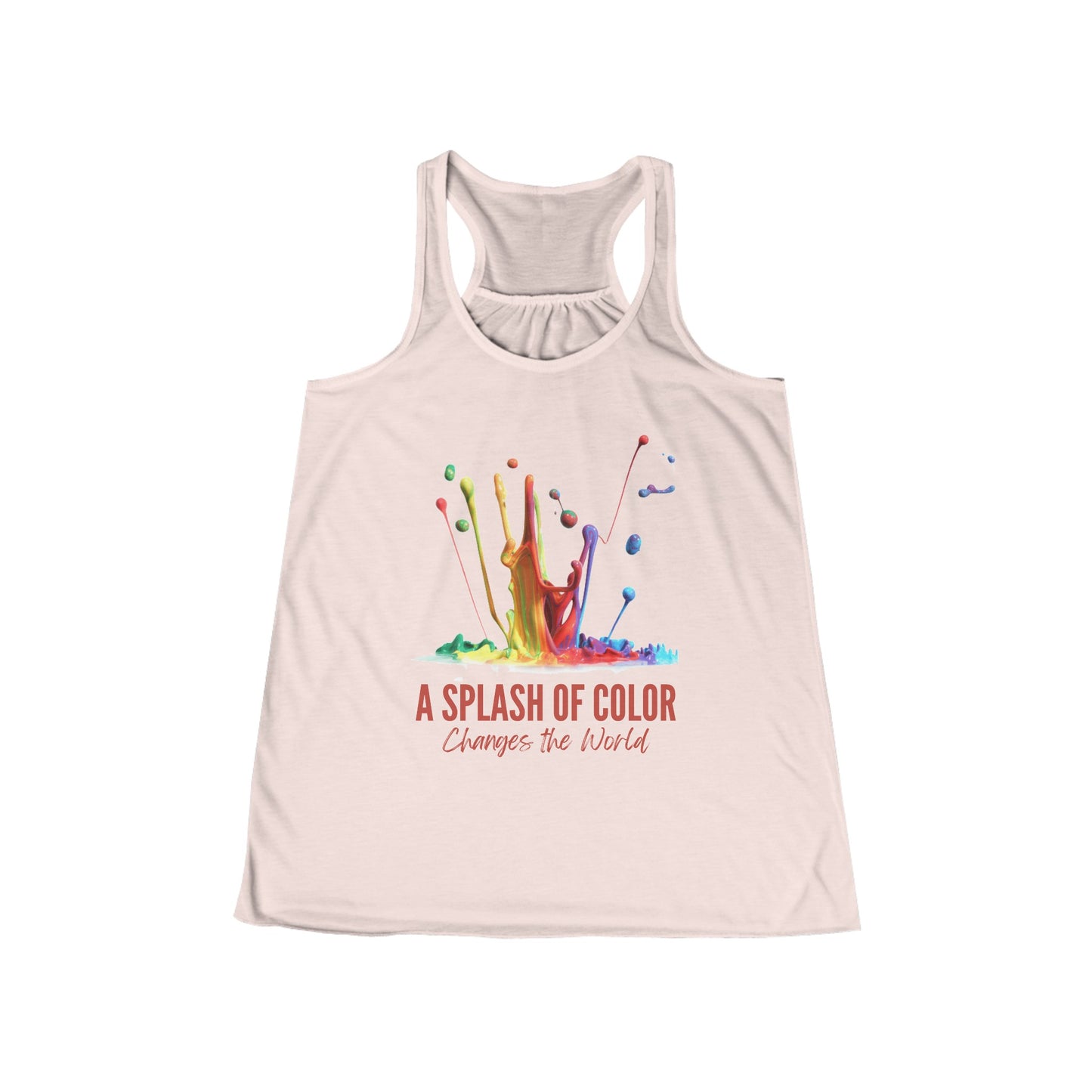 A Splash of Color Women's Flowy Racerback Tank