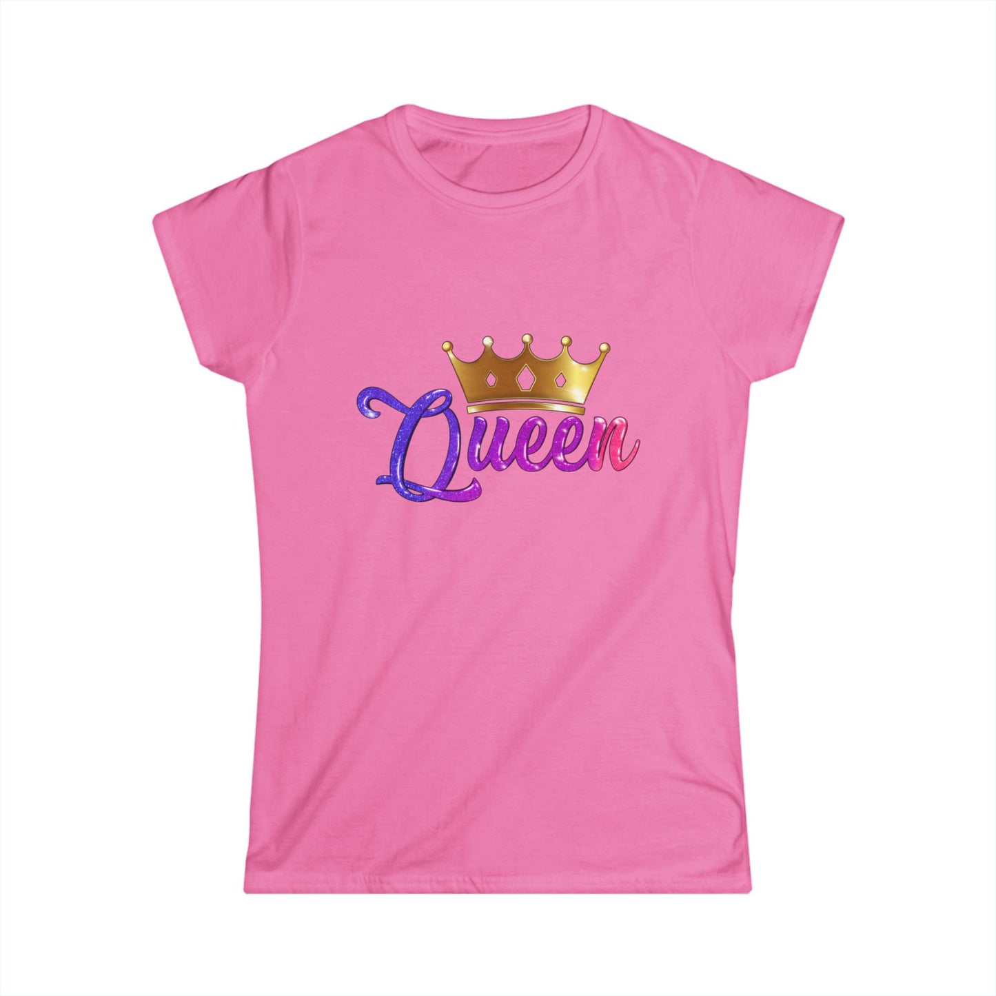 Queen Crown Women's Softstyle Tee - Celebrate Your Royalty