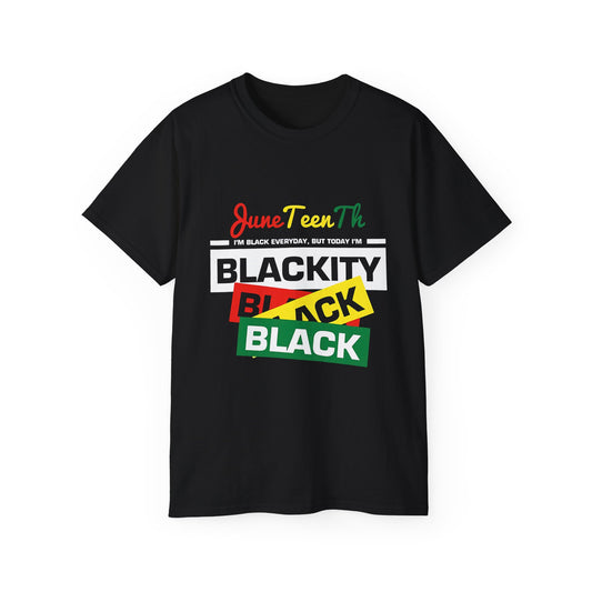 Juneteenth Celebration Tee - Blackity Black Design