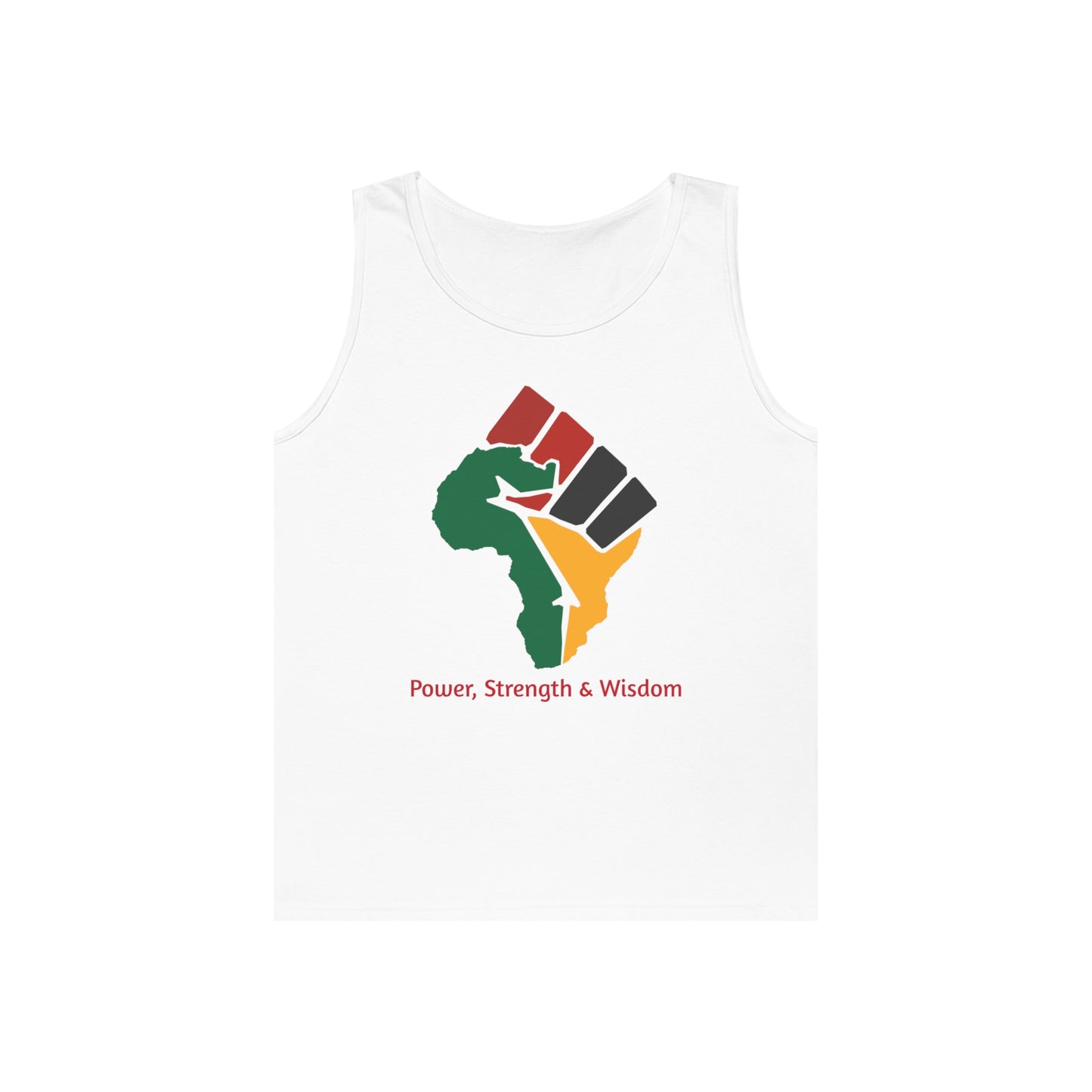 Power, Strength & Wisdom Unisex Heavy Cotton Tank Top