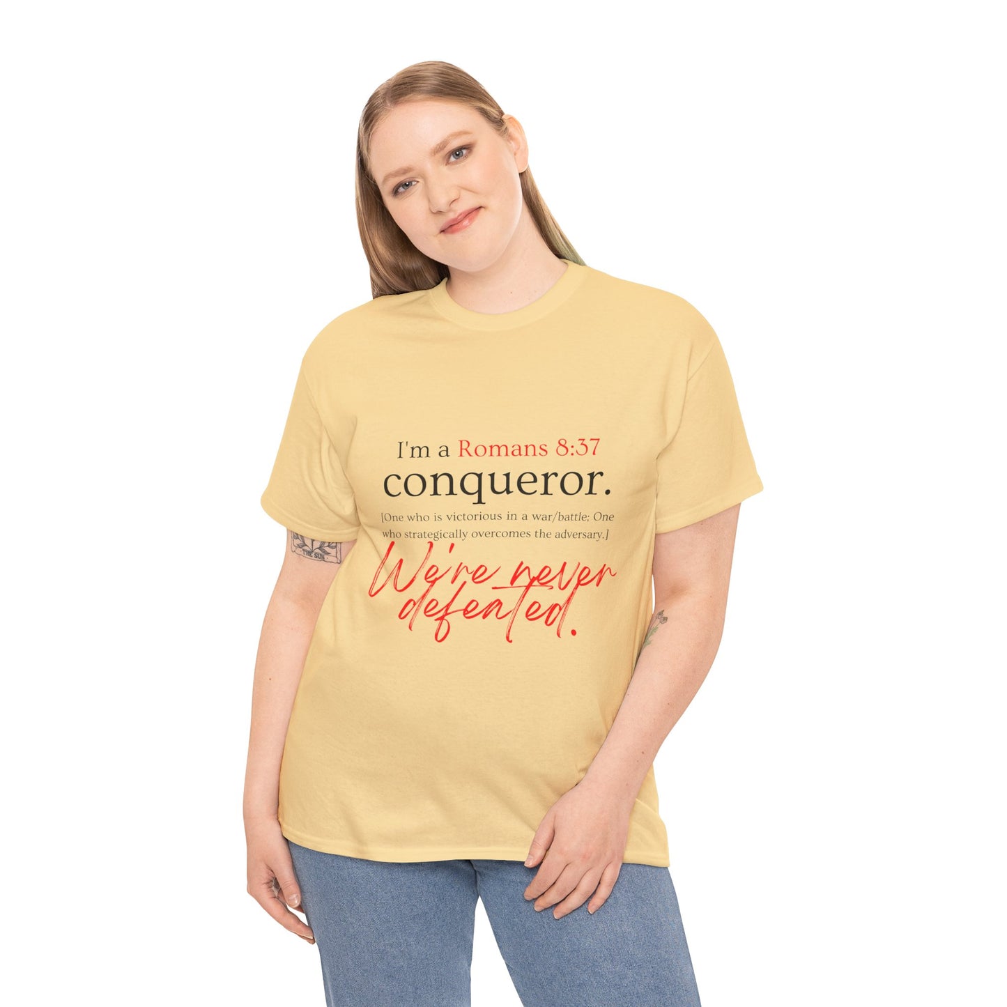 More than a Conqueror Unisex Heavy Cotton Tee