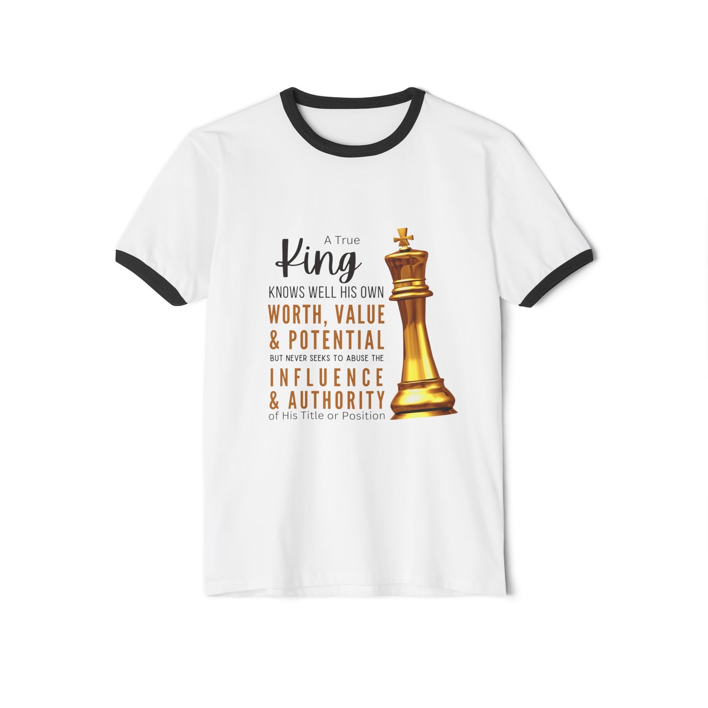 True King Unisex Cotton Ringer T-Shirt