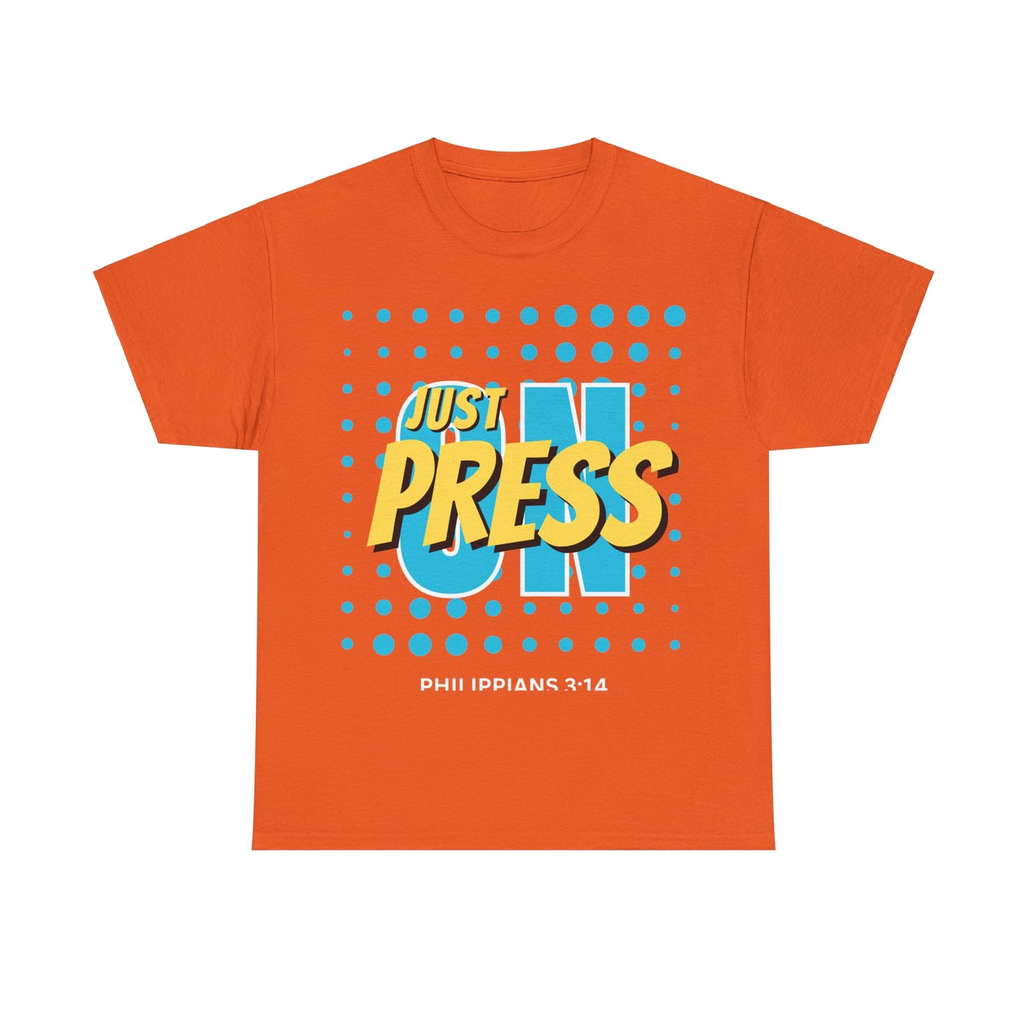 Just Press On Unisex Heavy Cotton Tee