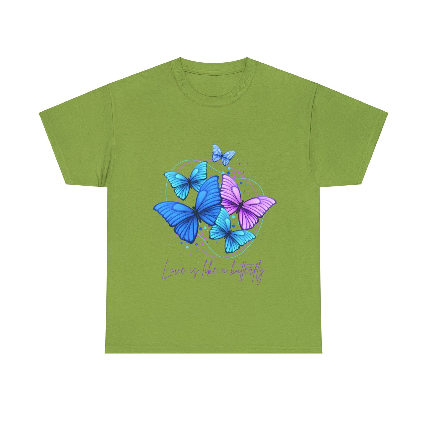 Love is Like a Butterfly Unisex Heavy Cotton Tee