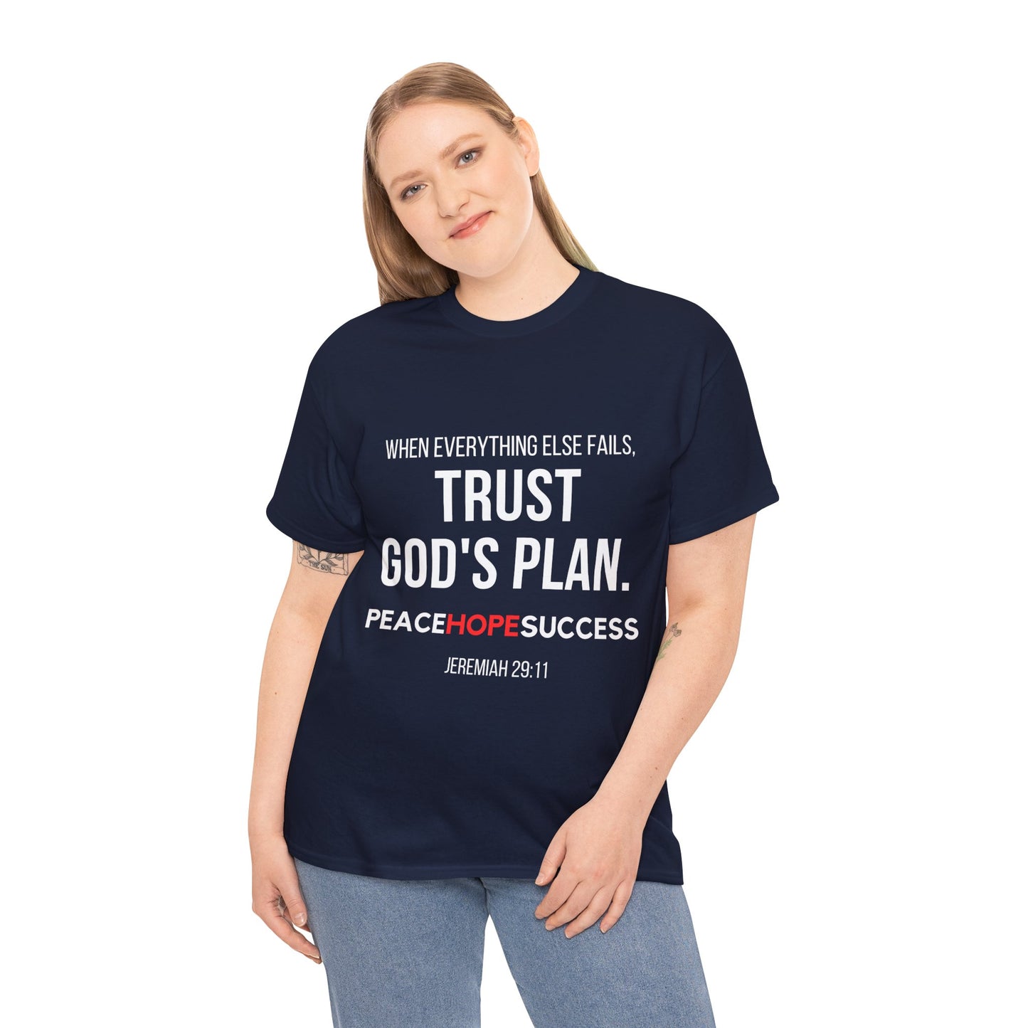 Trust God's Plan Unisex Heavy Cotton Tee