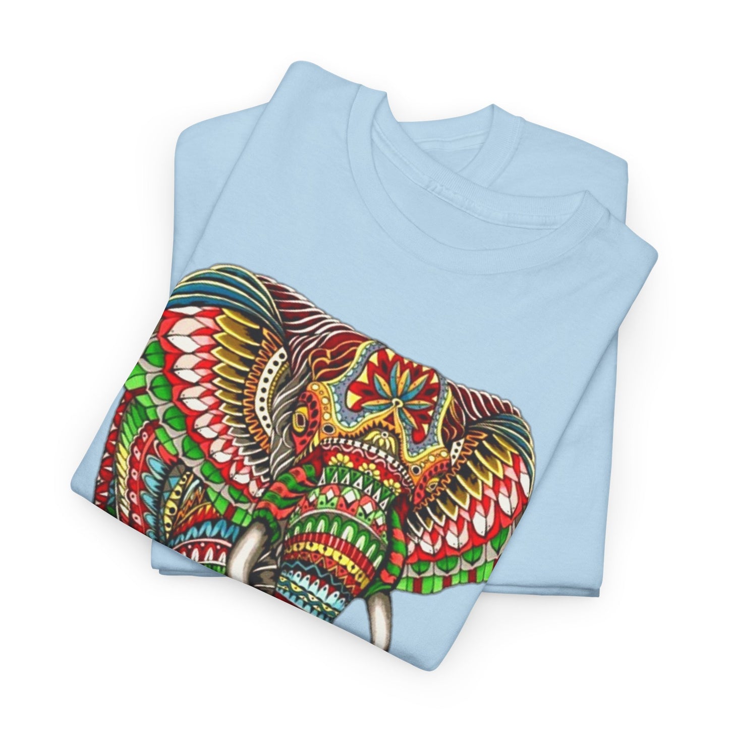 Colored Elephant Unisex Heavy Cotton Tee