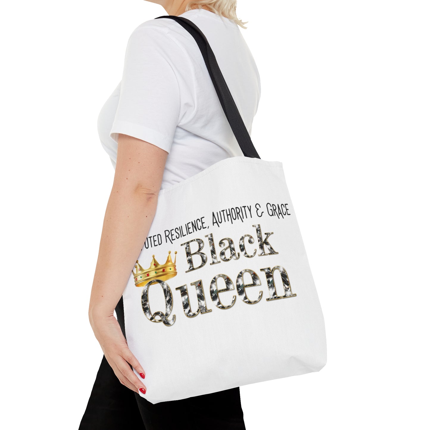 Black Queen Tote Bag (AOP)