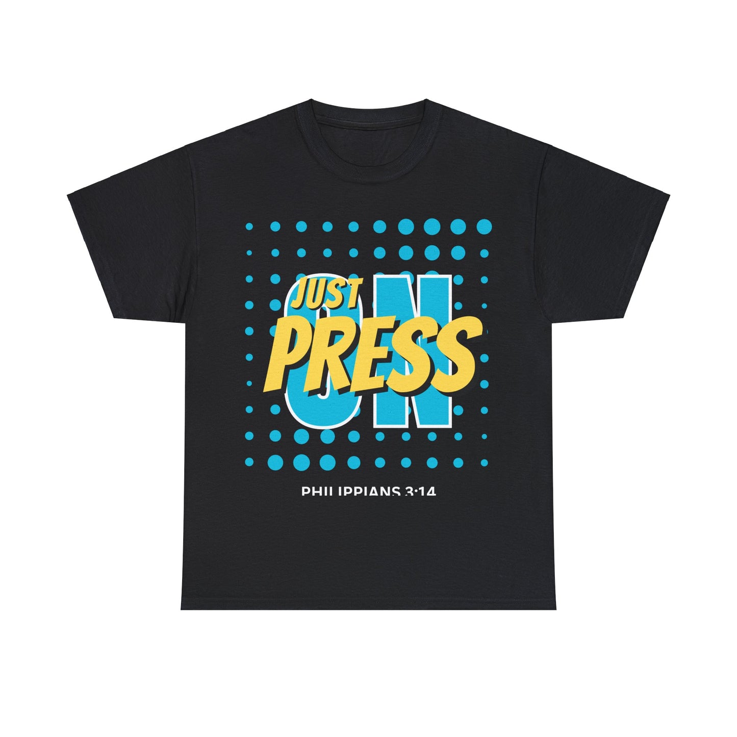 Just Press On Unisex Heavy Cotton Tee