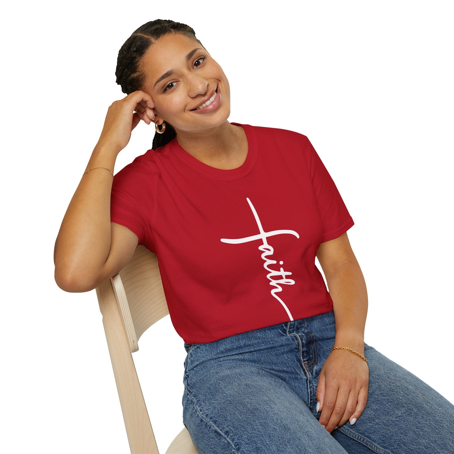 Faith Cross Unisex Softstyle T-Shirt