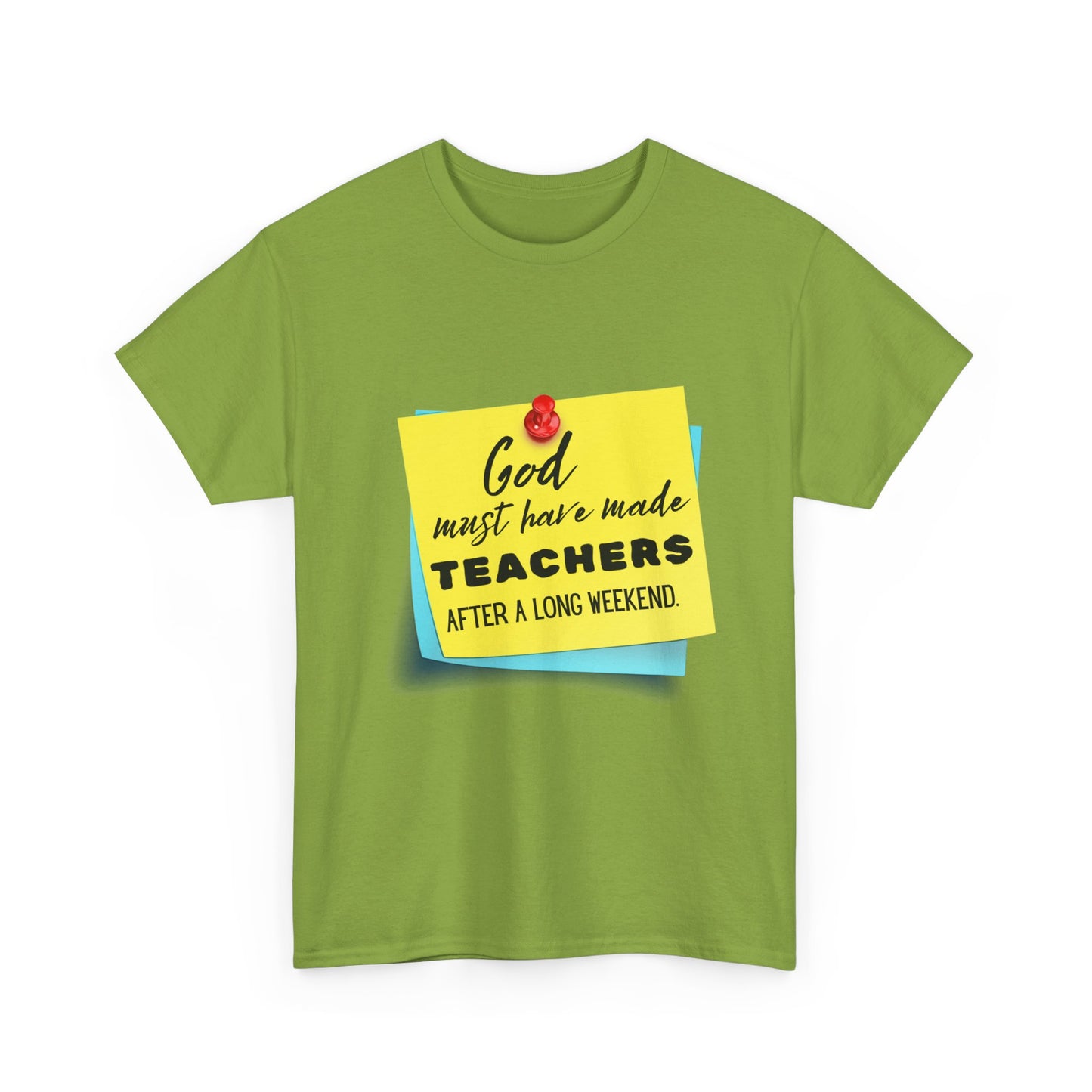 Teacher Series - God Made Teachers Unisex Heavy Cotton Tee