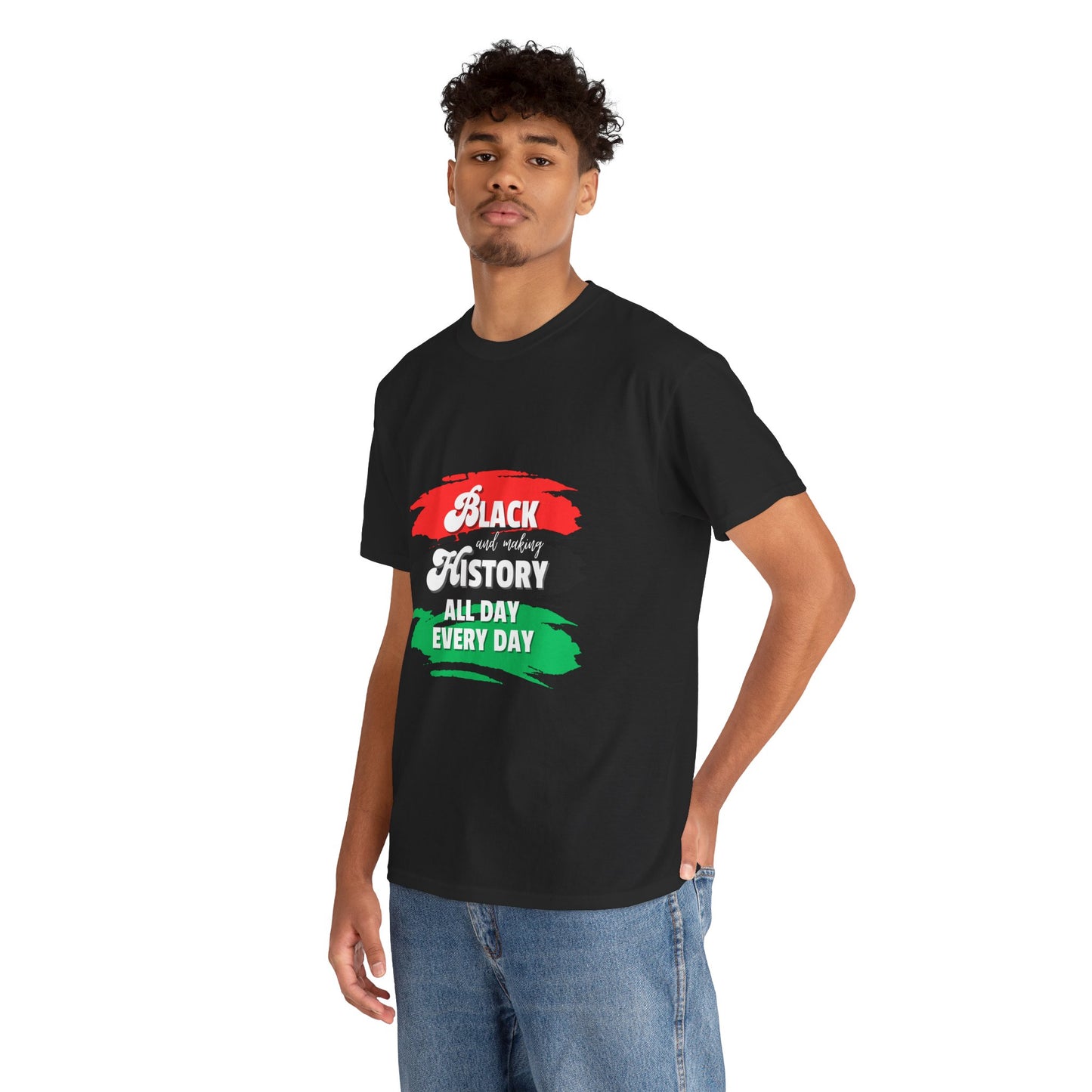 Black History Celebration Unisex Heavy Cotton Tee - All Day Every Day