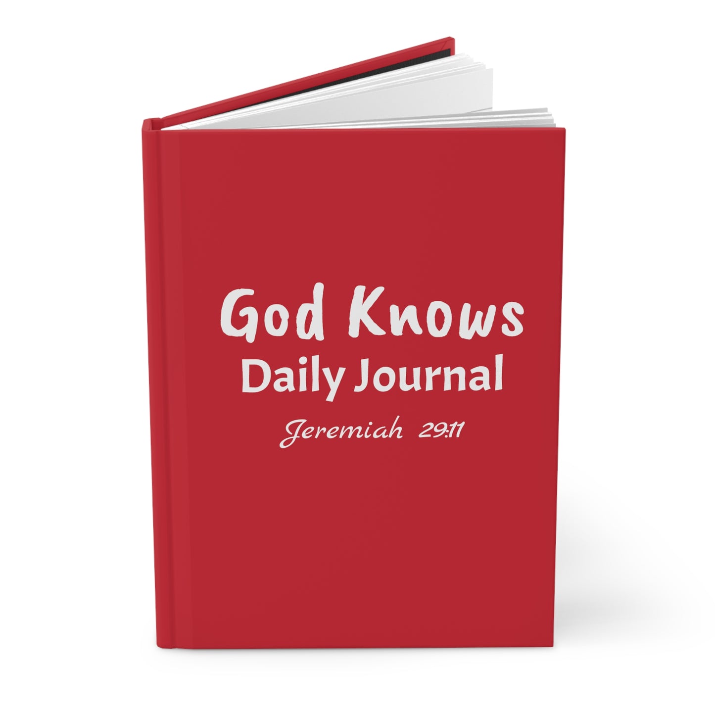 Daily Journal (Red & White) Hardcover Journal Matte