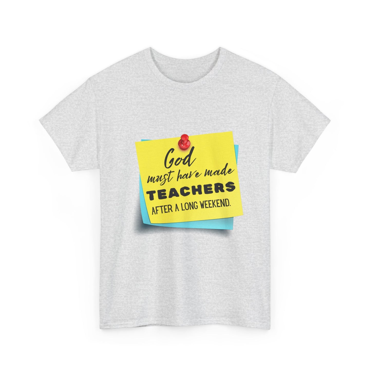 Teacher Series - God Made Teachers Unisex Heavy Cotton Tee