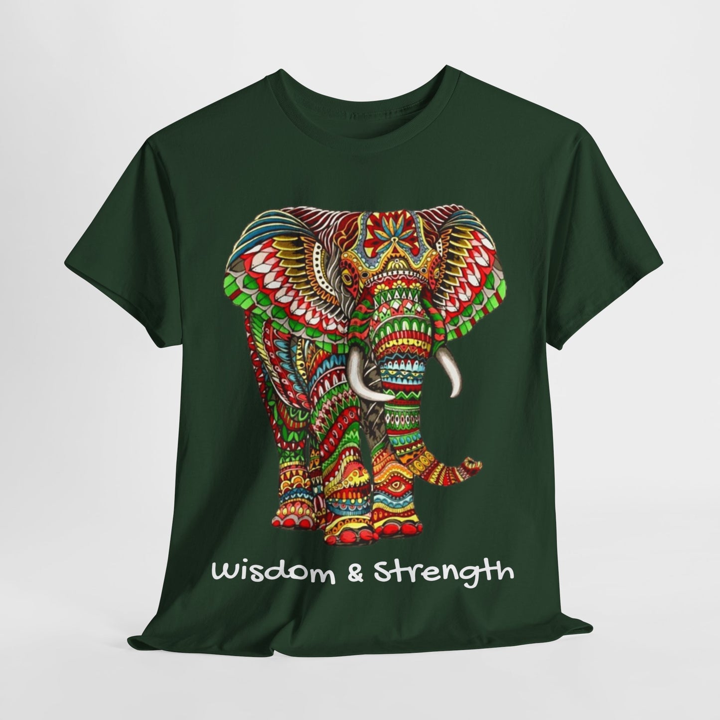 Colored Elephant Unisex Heavy Cotton Tee