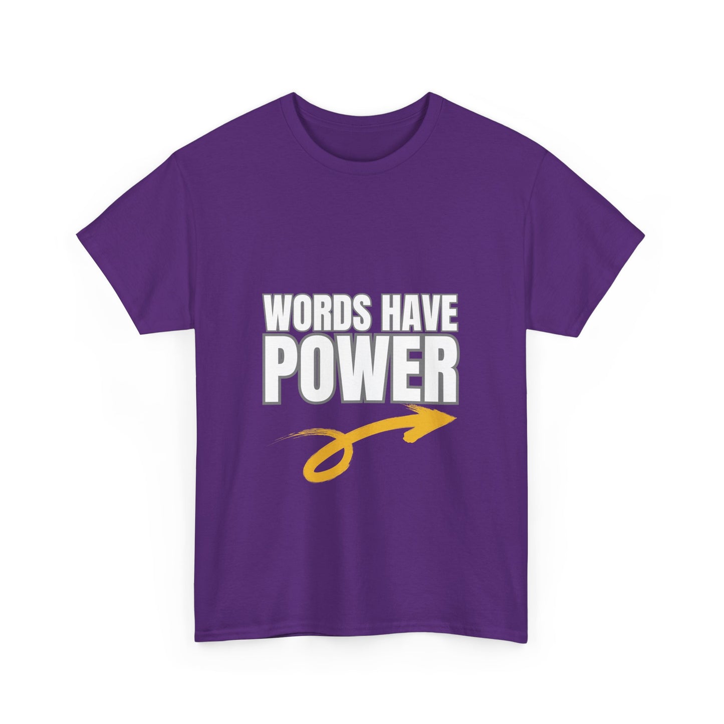 Words Have Power (Garvey) - Unisex Heavy Cotton Tee