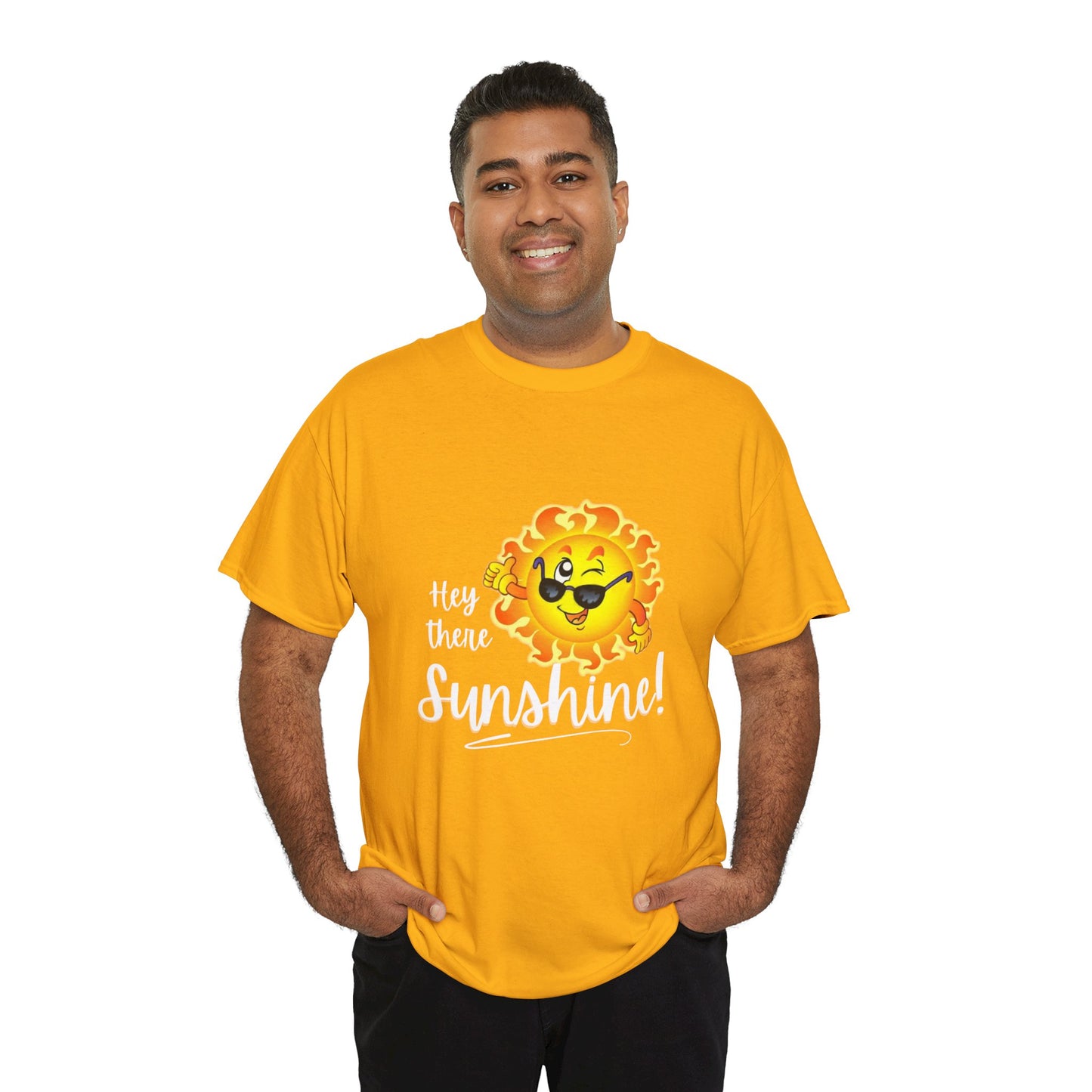 Hey Sunshine Unisex Heavy Cotton Tee