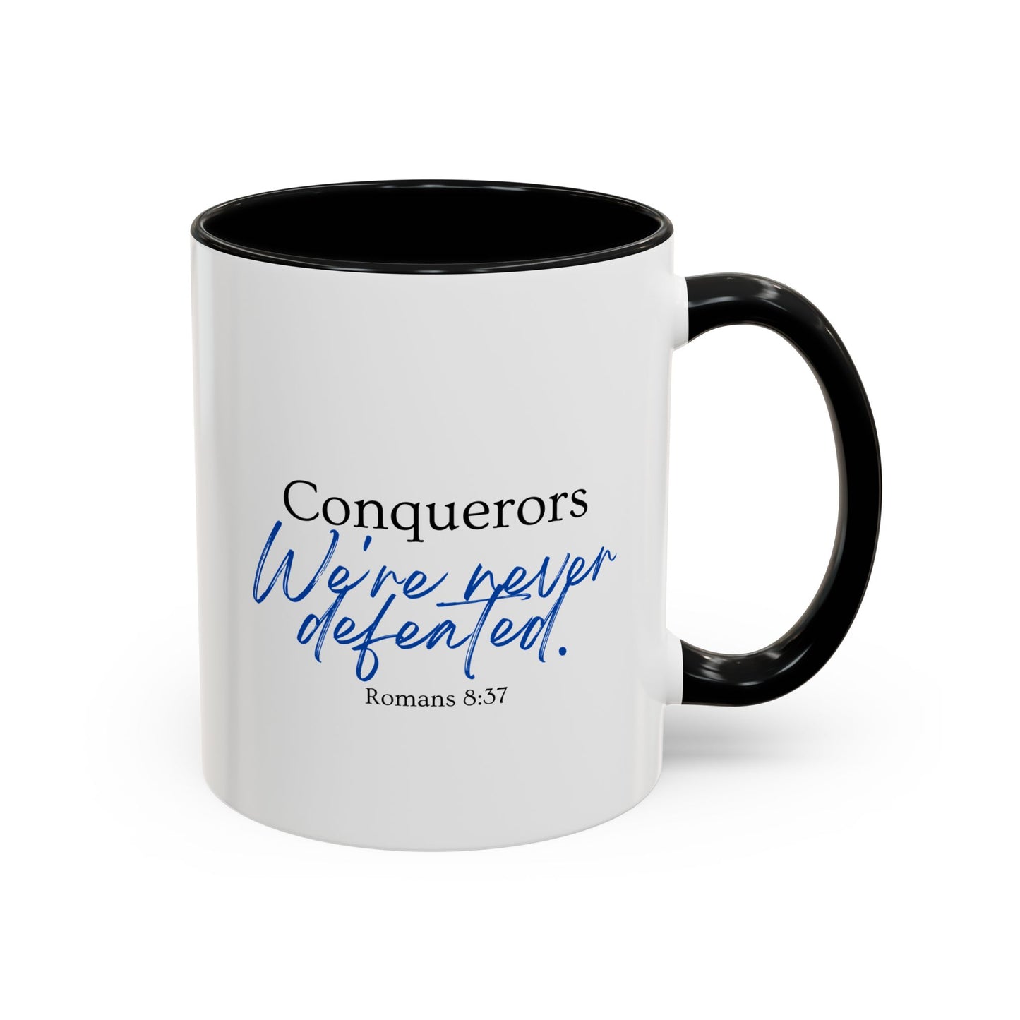 Conquerors Blue Accent Coffee Mug, 11oz