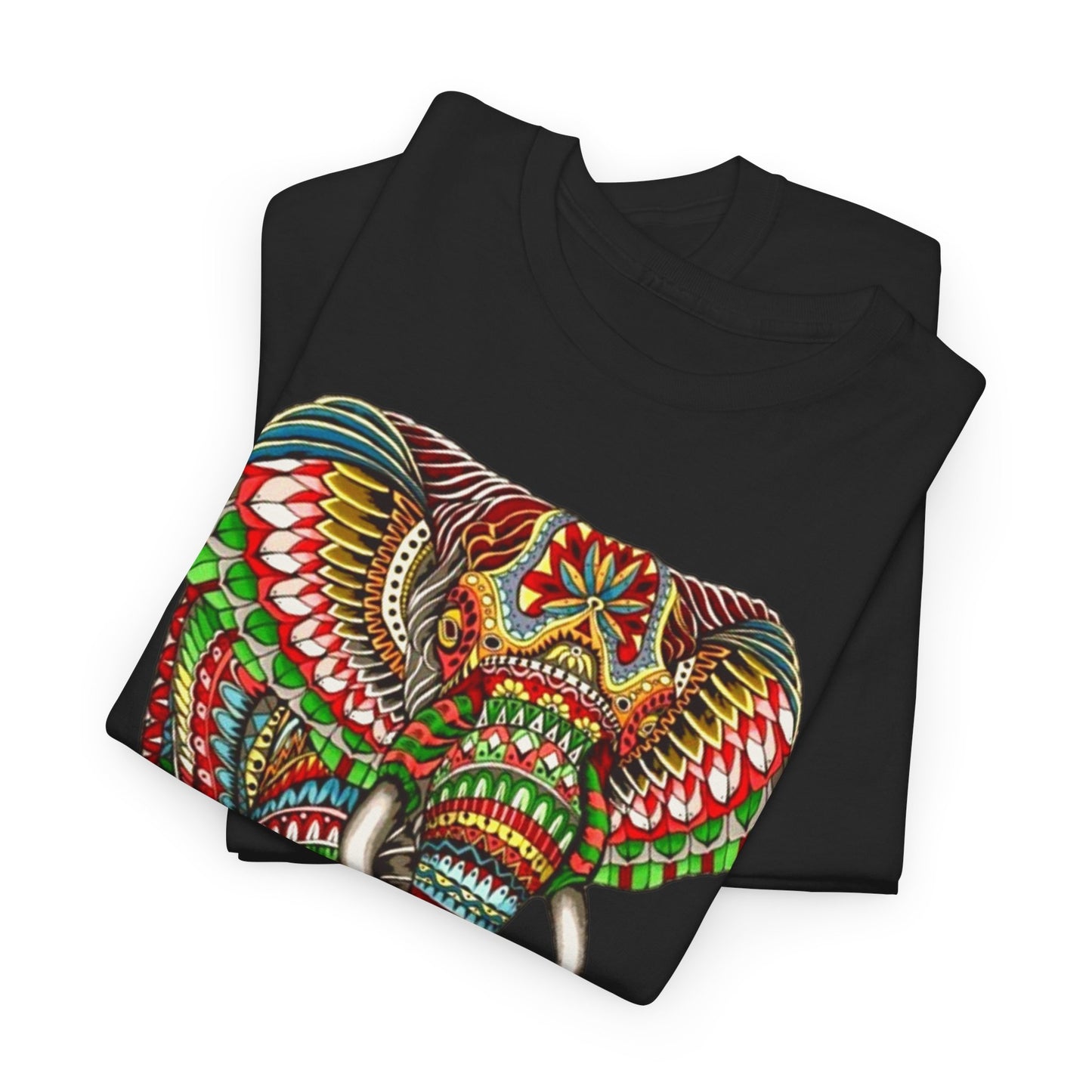 Colored Elephant Unisex Heavy Cotton Tee