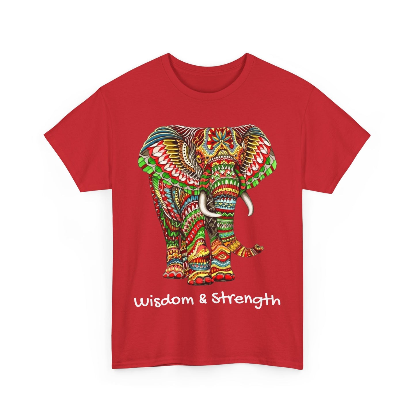 Colored Elephant Unisex Heavy Cotton Tee