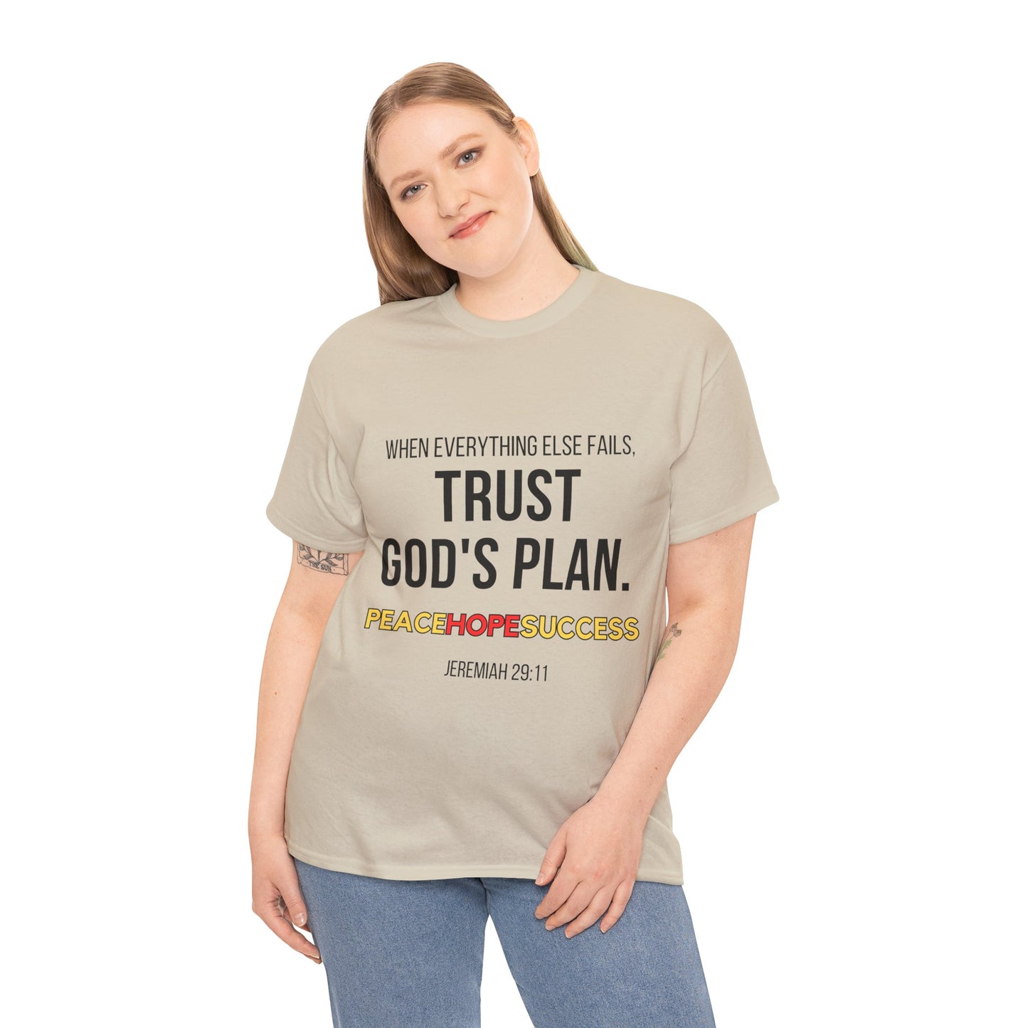 Trust God's Plan Unisex Heavy Cotton Tee