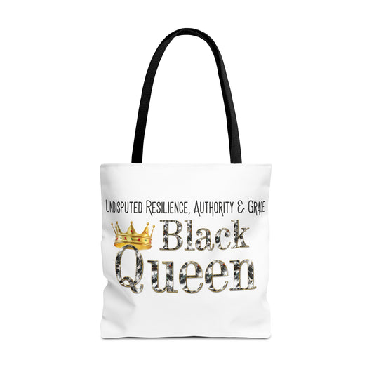 Black Queen Tote Bag (AOP)