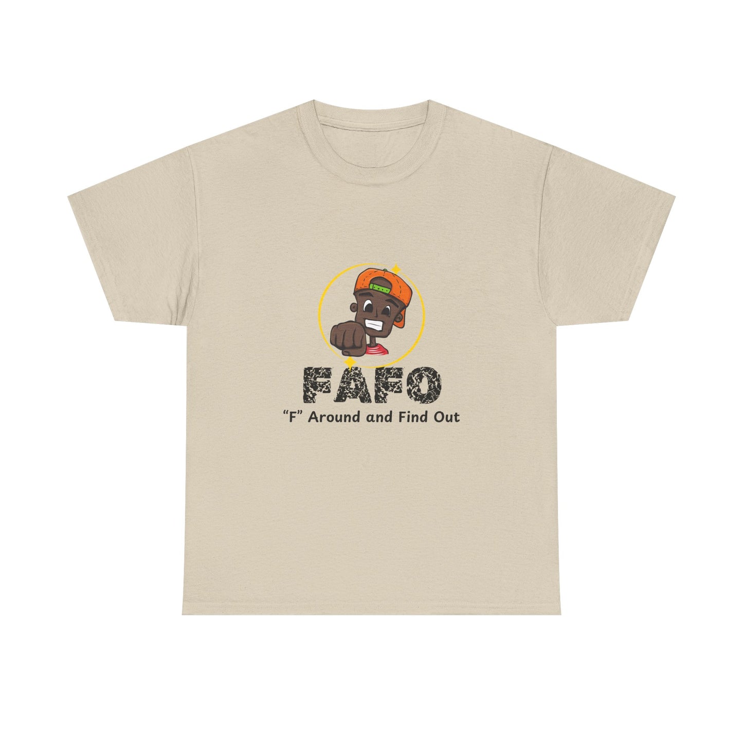 F.A.F.O. Unisex Heavy Cotton Tee - Casual Graphic T-Shirt for Fun Expression