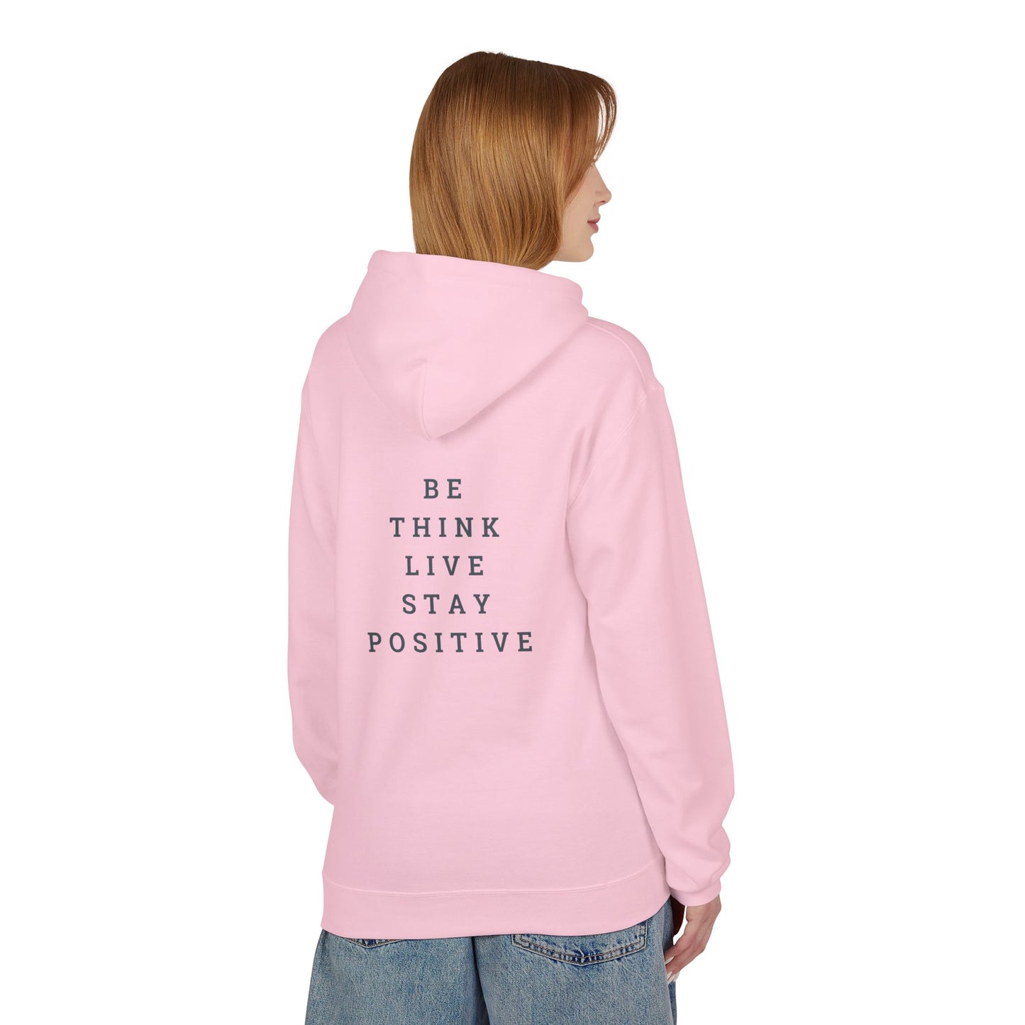 Positive Vibes Unisex Fleece Hoodie - Enjoy Life & Stay Positive