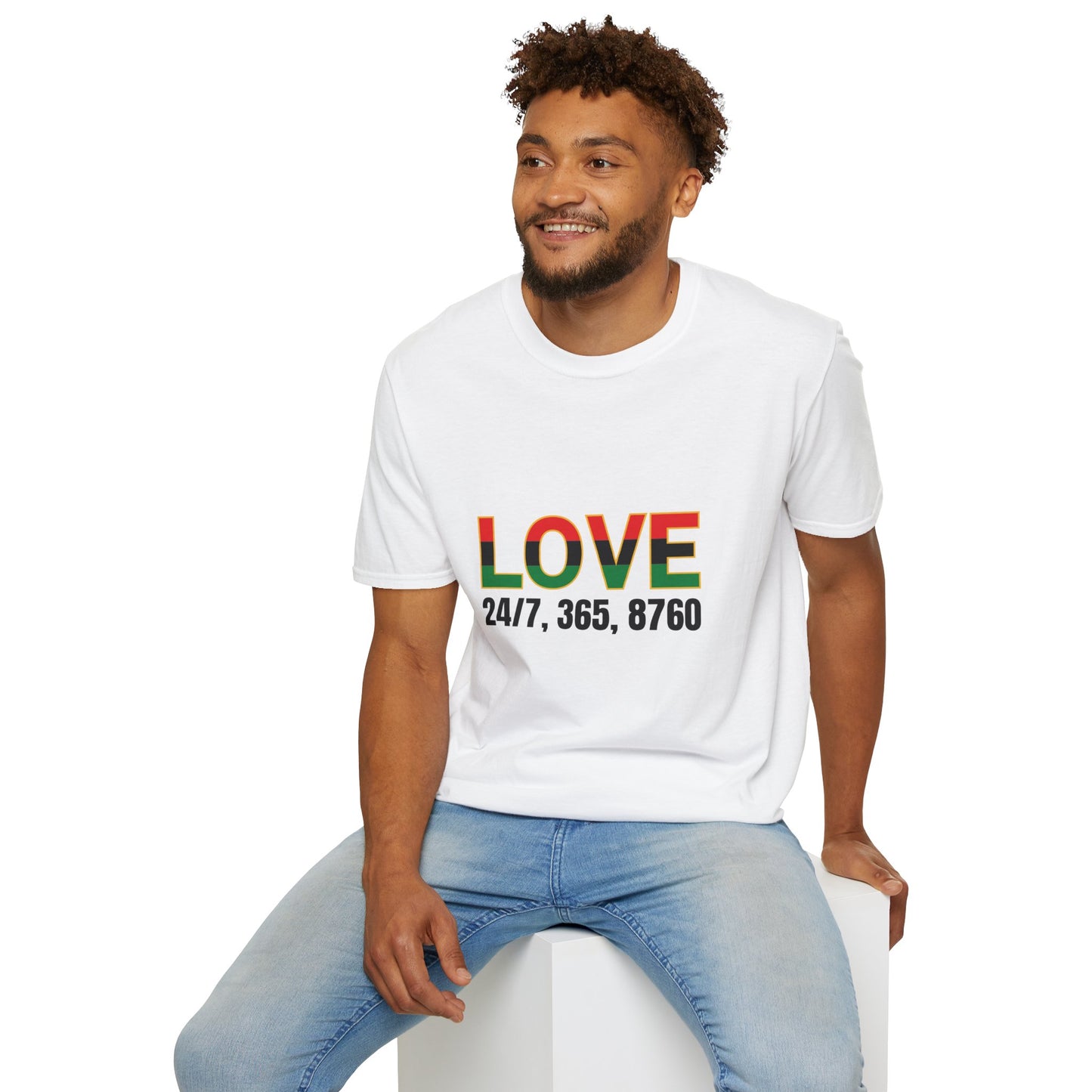 Love All Year Unisex Softstyle T-Shirt | Casual Wear, Gift for Her, Gift for Him, Love Shirt, Everyday Outfit