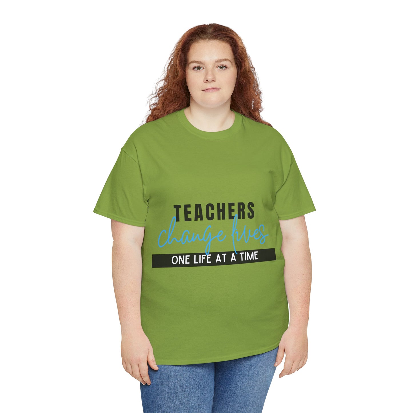 Teachers Change Lives Unisex Heavy Cotton Tee