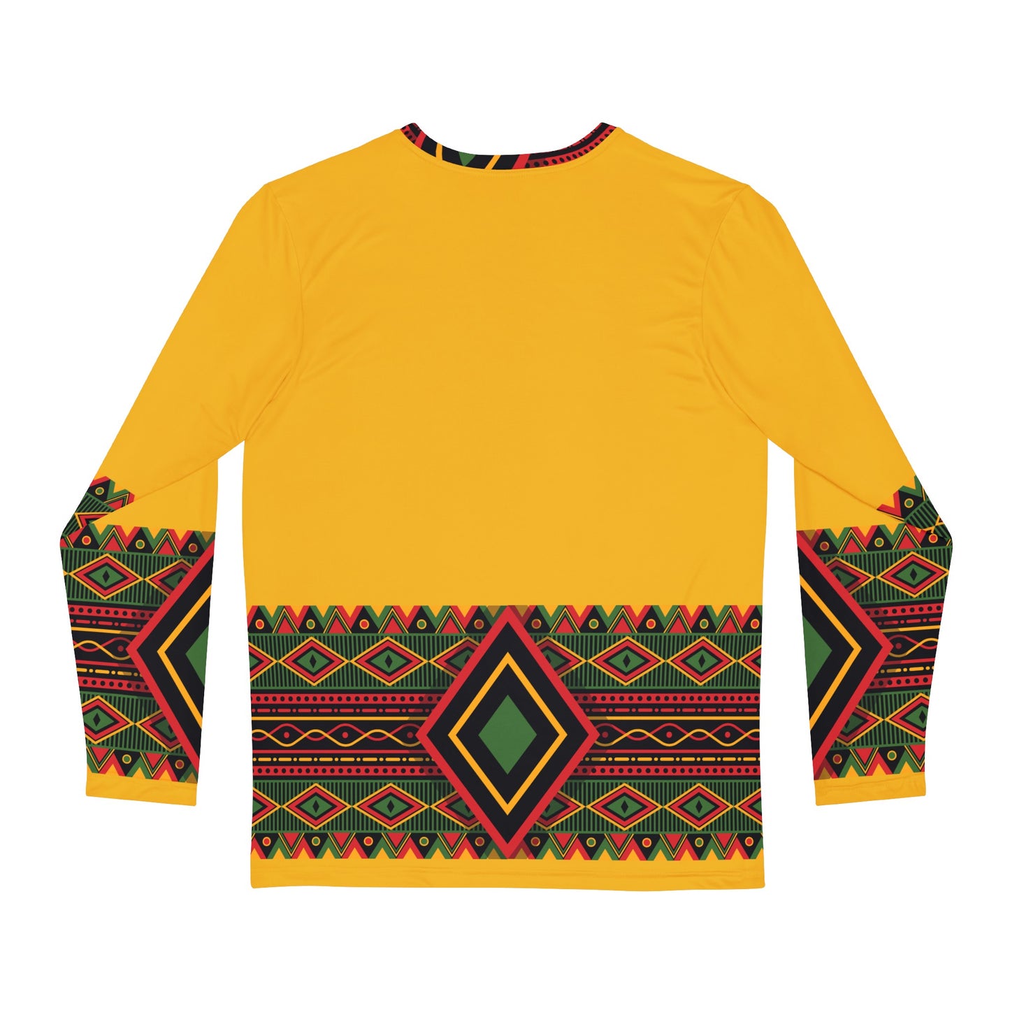 Kente Print Long Sleeve Shirt (AOP)