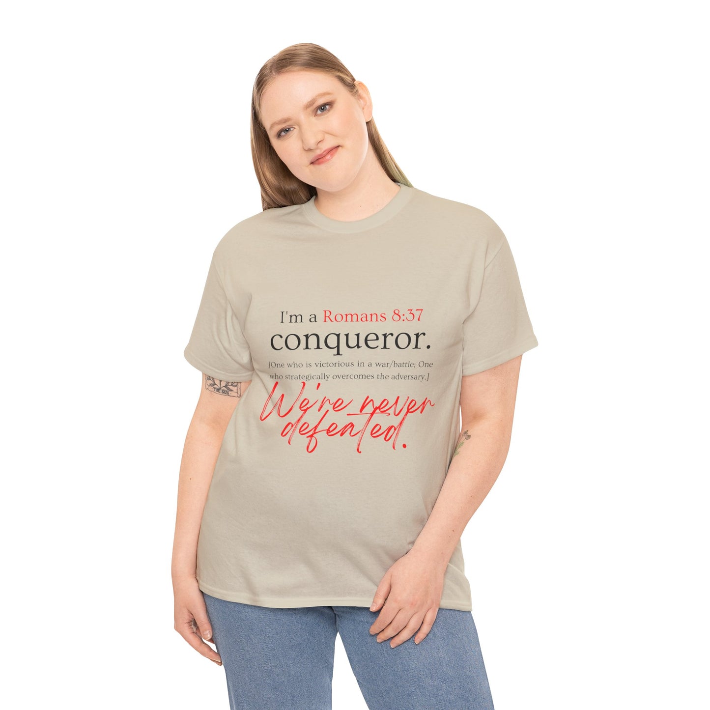 More than a Conqueror Unisex Heavy Cotton Tee