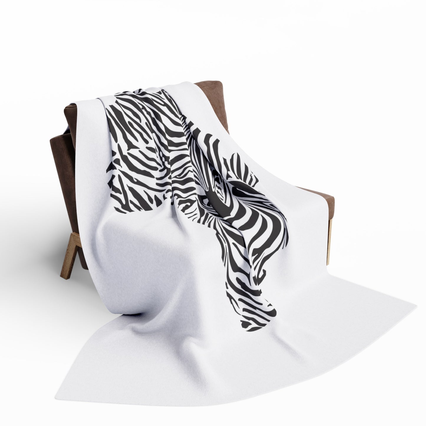 African Zebra Print Arctic Fleece Blanket