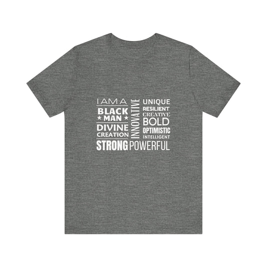 Empowering Black Man Tee - Unisex Jersey Short Sleeve T-Shirt